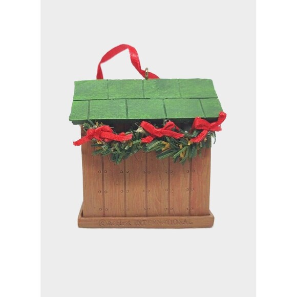 Cute Black Puppy Dog House Red Bows Ornament Kurt S Adler Collectible Display - Picture 3 of 12